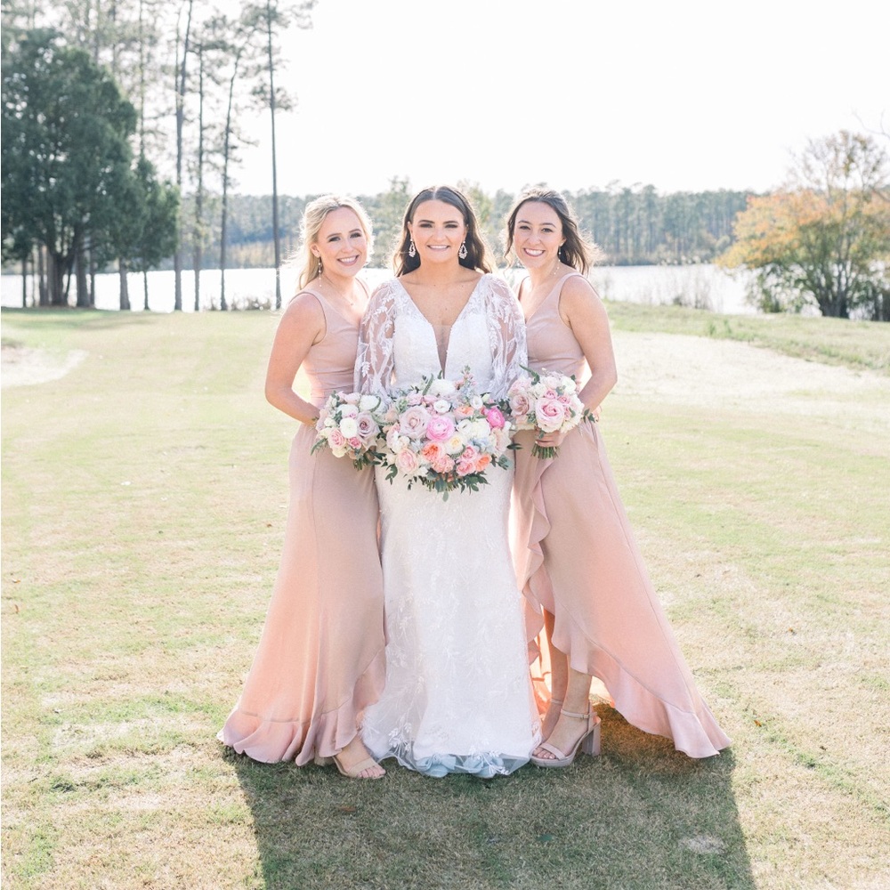 Rose Pink Bridesmaid Dress